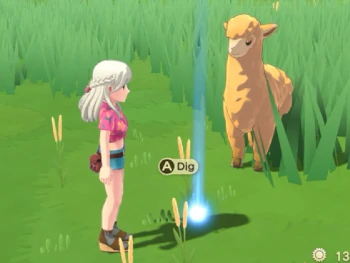 Hanging out with my buddy Alpaca, hunting down treasures. screenshot